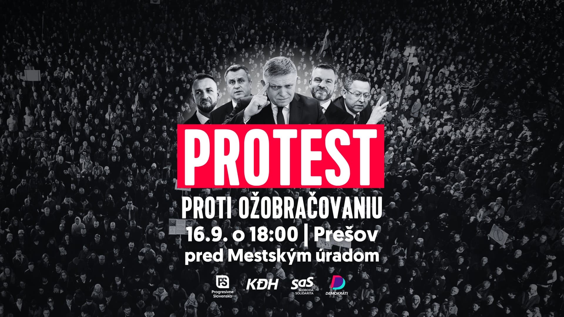 Prešov - Protest proti ožobračovaniu