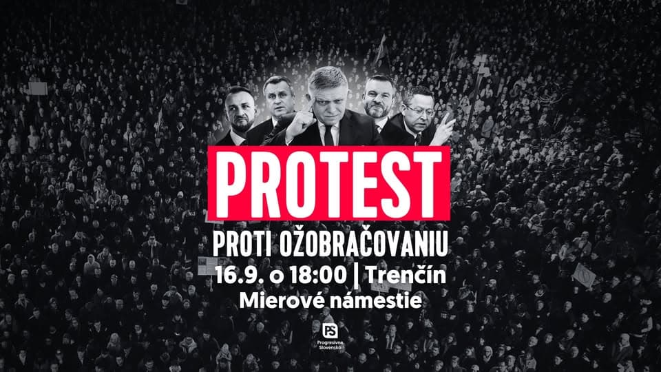 Trenčín - Protest proti ožobračovaniu