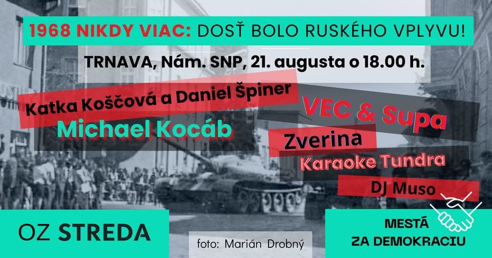 1968 NIKDY VIAC: Dosť bolo ruského vplyvu!
