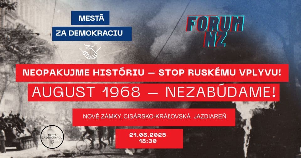 Nové Zámky - Spomienkové stretnutie k okupácii Československa 1968