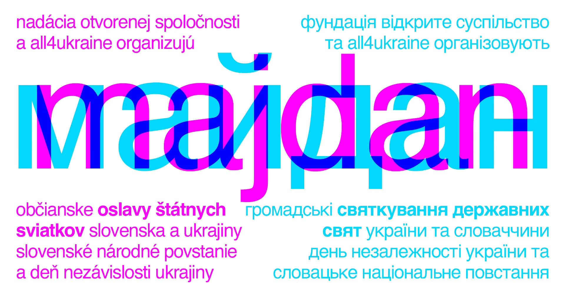 Občianske oslavy štátnych sviatkov Ukrajiny a Slovenska - Deň nezávislosti Ukrajiny a Slovenské národné povstanie