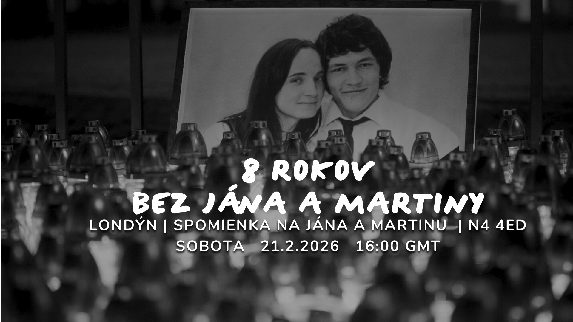 Spomienka na Jána Kuciaka a Martinu Kušnírovú - Londýn