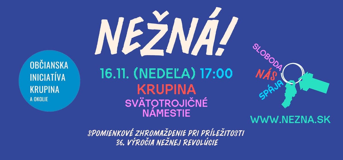 NEŽNÁ! v Krupine. Spomienkové zhromaždenie