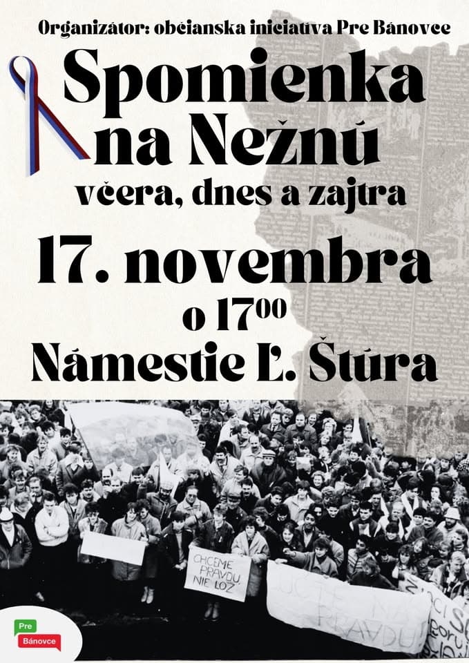 Spomienka na Nežnú - včera, dnes a zajtra