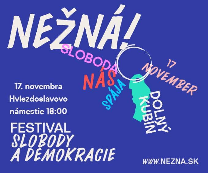 NEŽNÁ! Spomienkové zhromaždenie na udalosti 17. novembra 1989