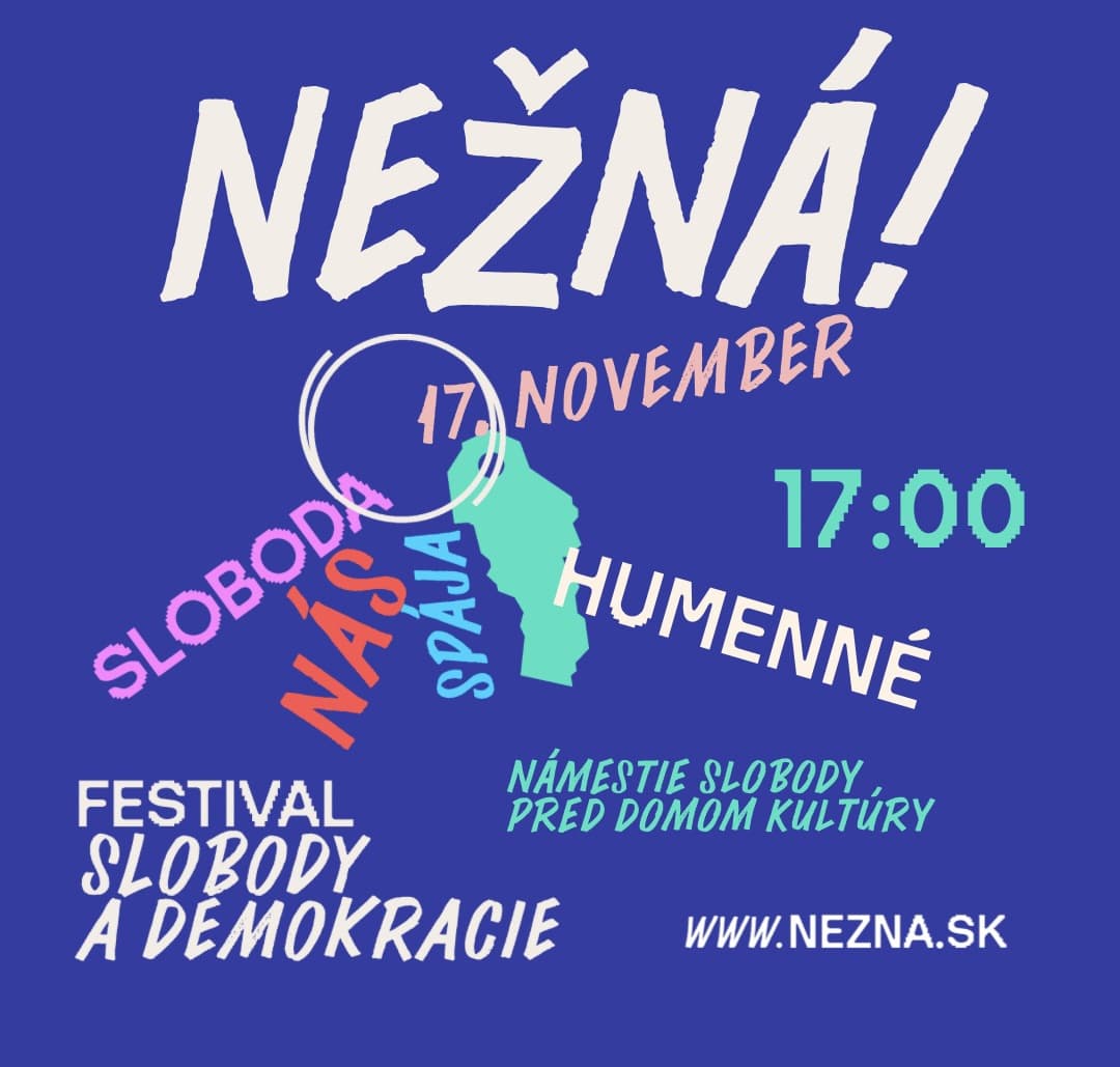 VEREJNÉ ZHROMAŽDENIE ku dňu BOJA ZA SLOBODU A DEMOKRACIU