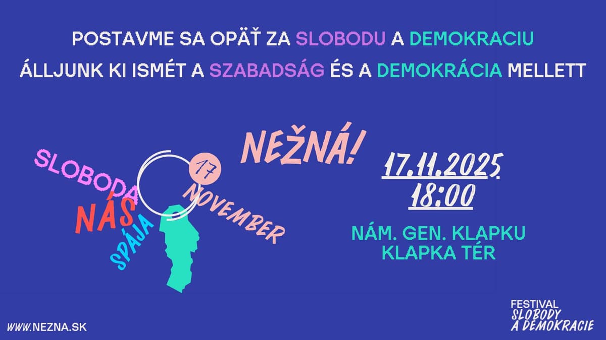 NEŽNÁ! v Komárne. Spomienkové zhromaždenie