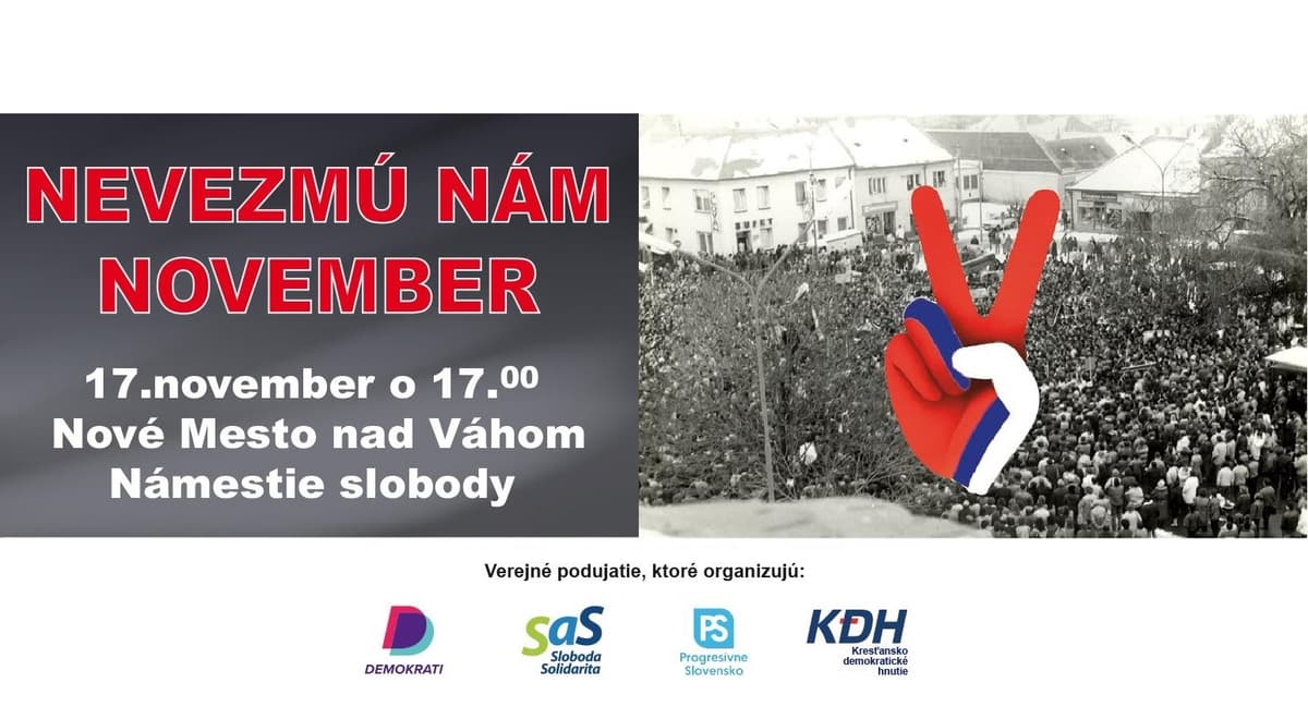 NEVEZMÚ NÁM NOVEMBER | Nové Mesto nad Váhom | 17.11. o 17:00