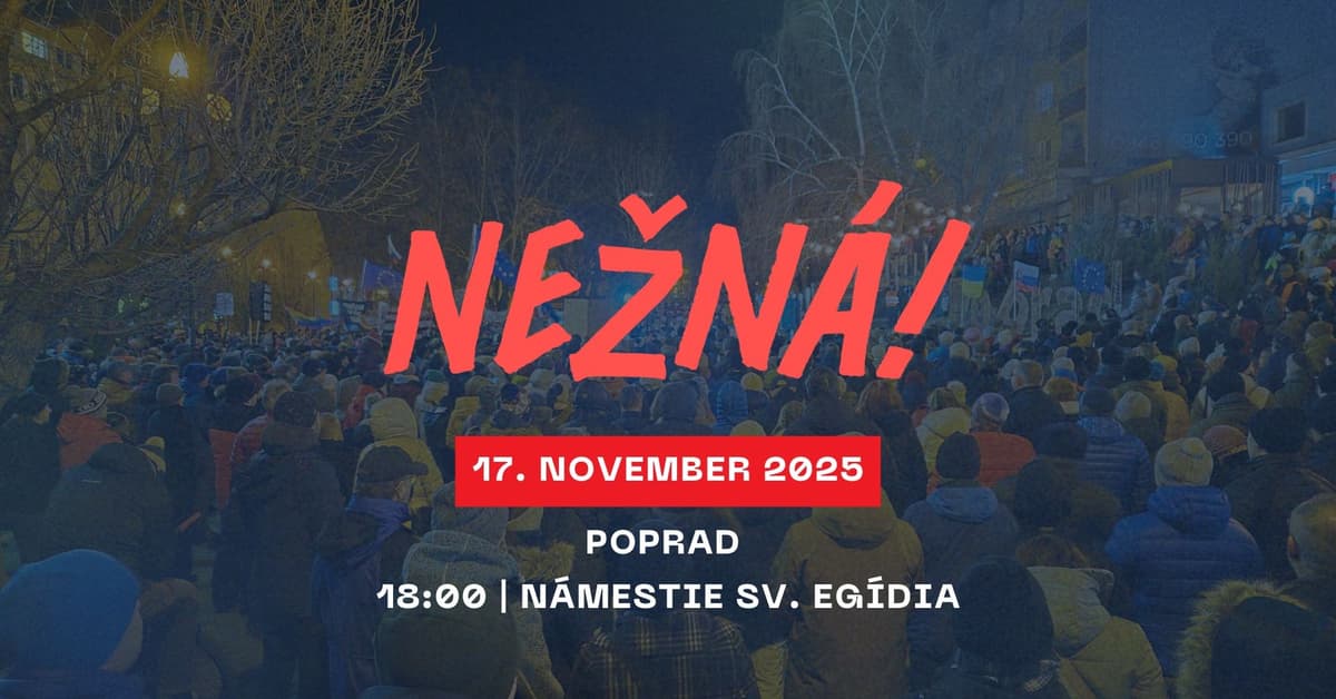 NEŽNÁ! – oslava slobody a demokracie | Poprad