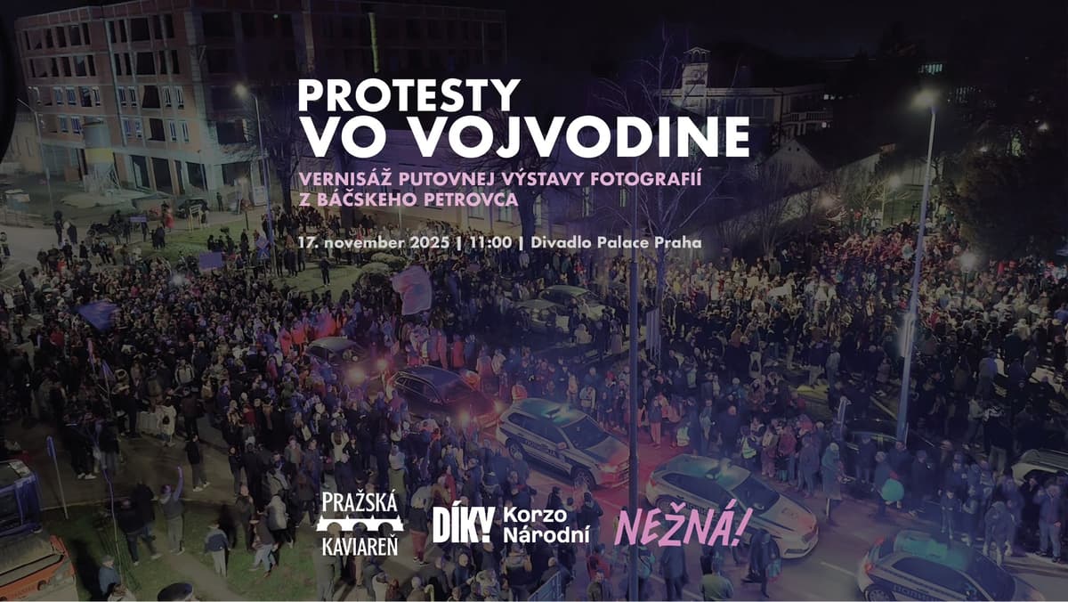 Vernisáž výstavy fotografií z protestov vo Vojvodine