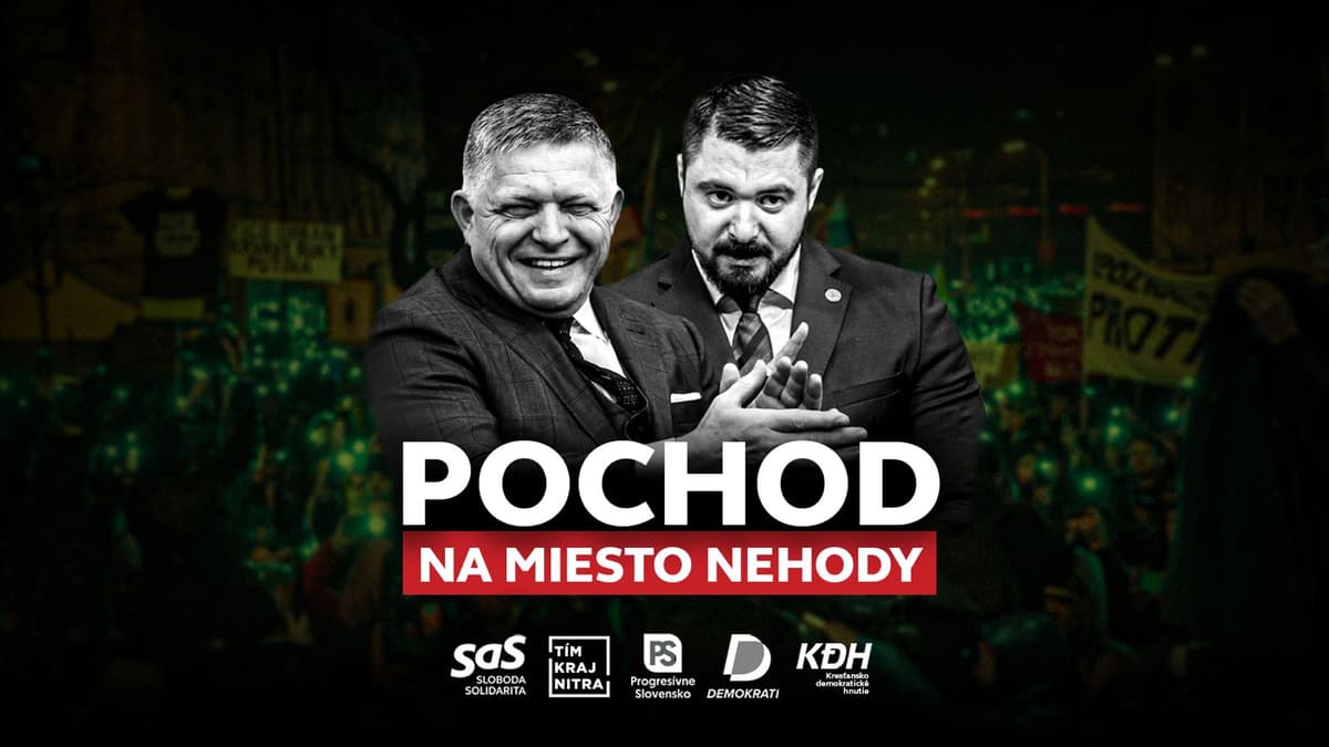 NITRA: Pochod na miesto nehody za odvolanie Gašpara