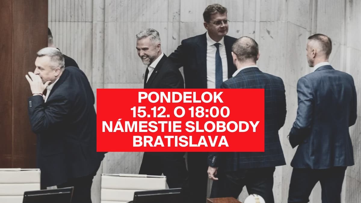 Toto nie je protest. Toto sú ľudia, ktorí sú nahnevaní | Bratislava, 15.12.2025