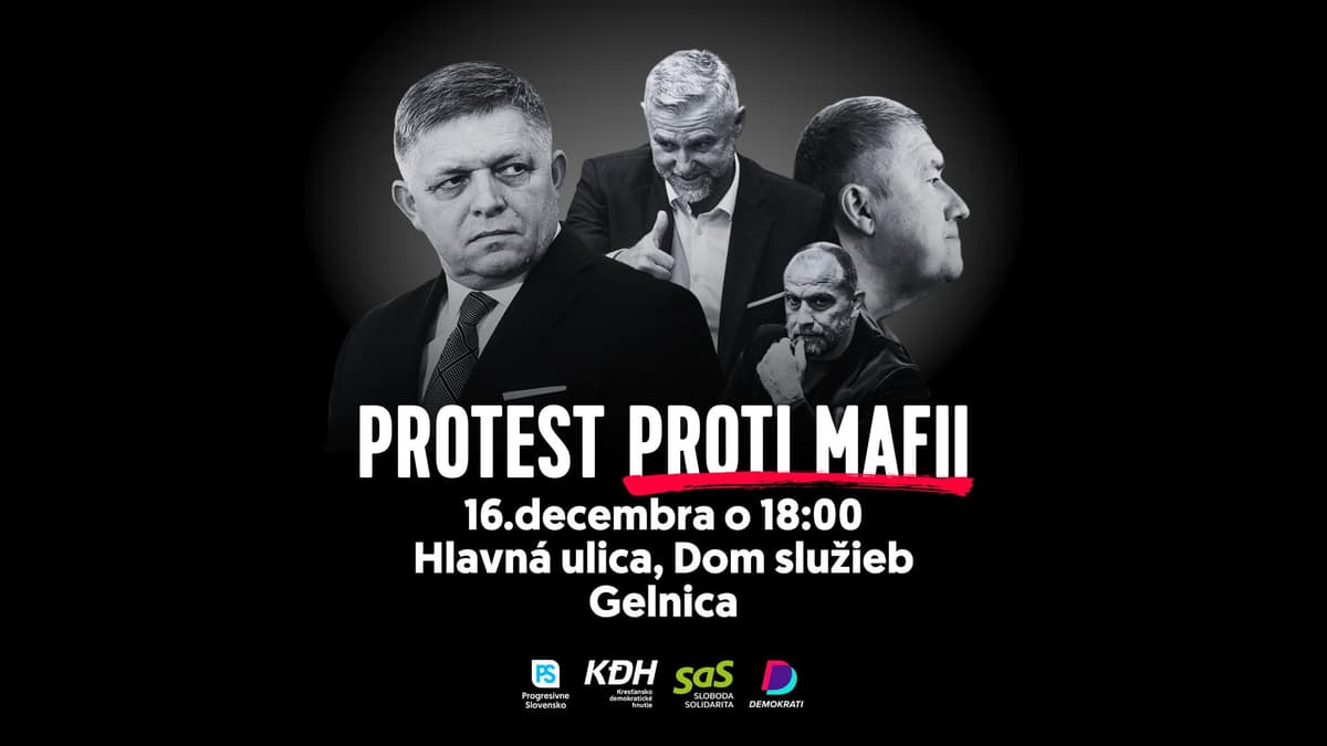Protest proti mafii | Gelnica, 16.12.2025